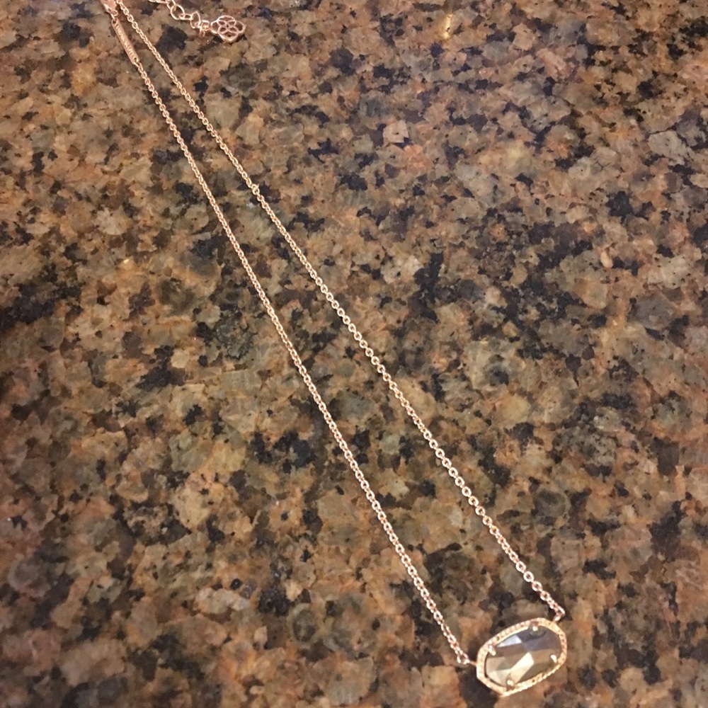 Kendra Scott Elisa Gold with dark grey stone